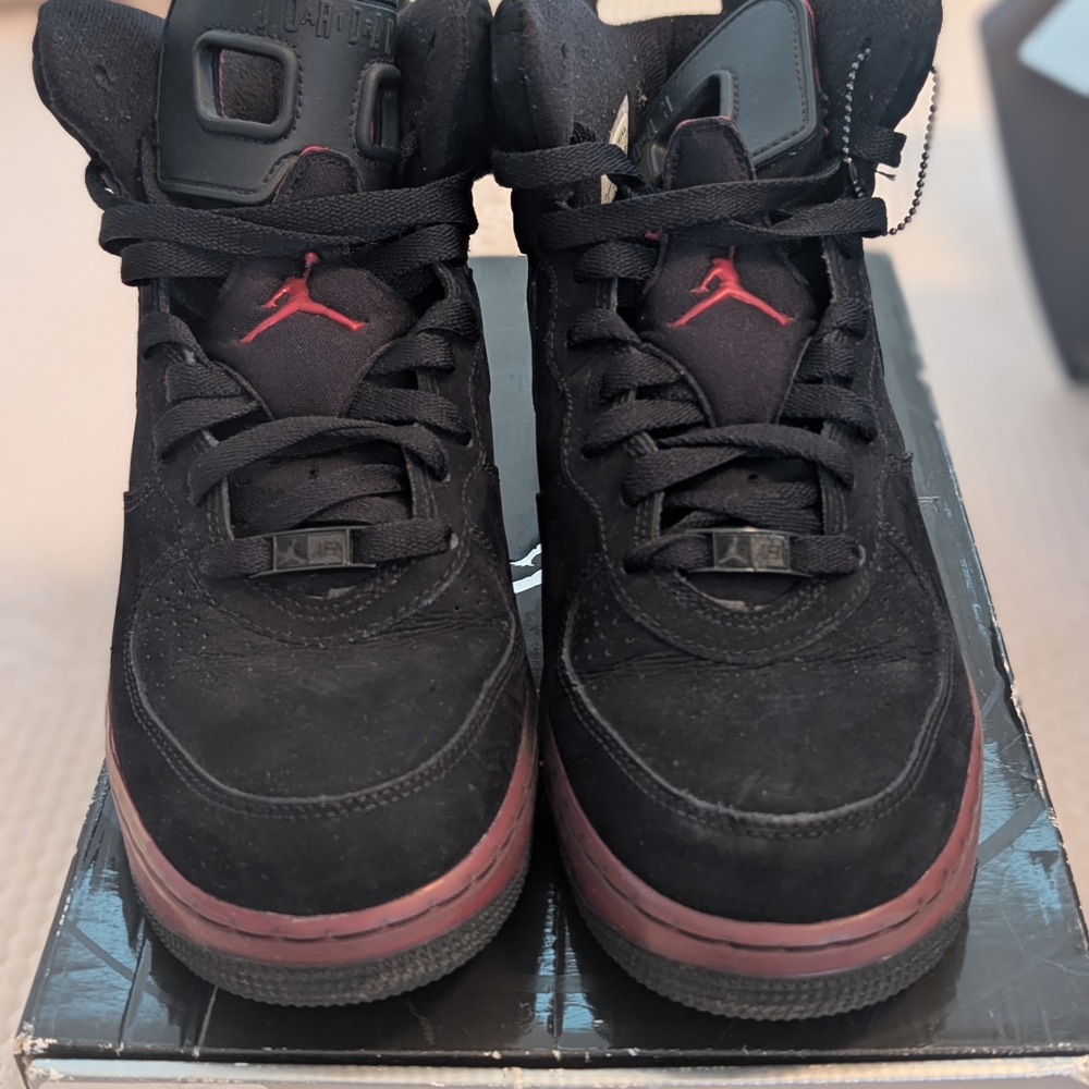 Air Jordan Black & Dark Red Retro Sneakers